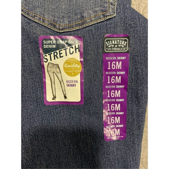 Signature Levi Strauss Women’s Modern Skinny 16 - Picture 2 of 7